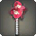 Red Paperflower Earring