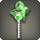 Green Paperflower Earring